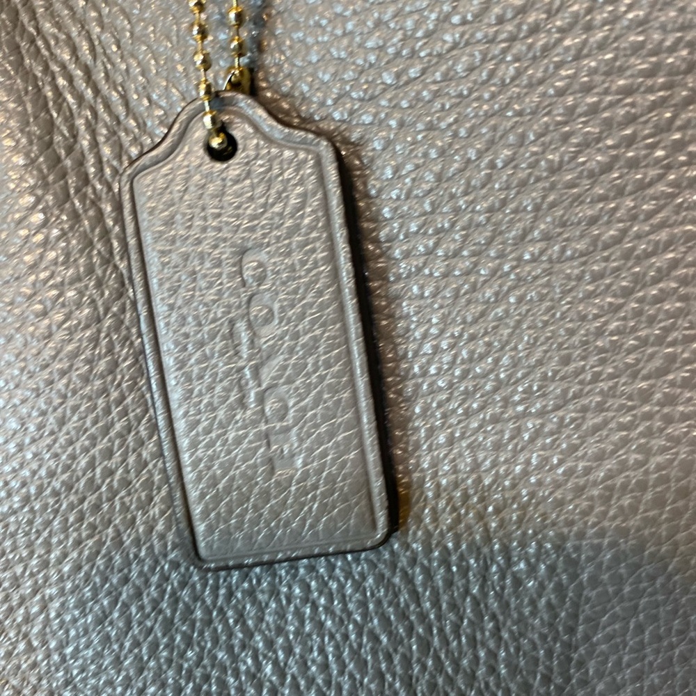 Coach Gray Leather Tote - Picture 6 of 11